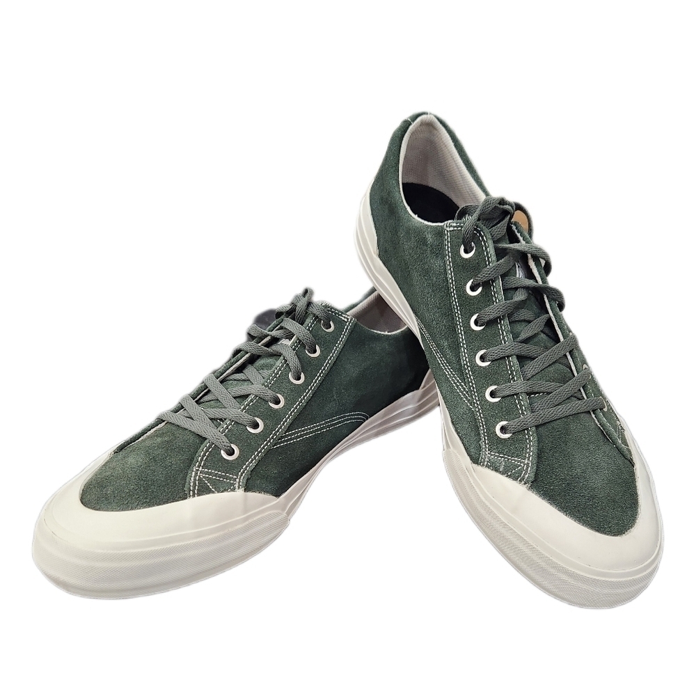 HUF Skateboard Green Suede Sneakers,Men's 13